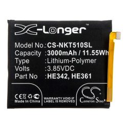   Baterie CAMERON SINO Li-Polymer (3,85V/3000mAh, compatibil cu Nokia HE342) NEGRU Nokia 5.1 Plus (Nokia X5), Nokia 6.1 Plus (Nokia X6 2018)