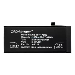   CAMERON SINO Baterie Li-Polimer (3.82V/1850mAh, compatibil Apple A2312) BLACK Apple iPhone SE 2 (2020)