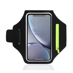   HUSĂ! - Suport husă (universal, brățară, SPORT, dimensiune 6.5" + suport card bancar) NEGRU