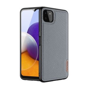 DUX DUCIS FINO Husă silicon pentru telefon (interior din plastic, mediu rezistent la impact, model grilă) GREY Samsung Galaxy A22 5G (SM-A226)