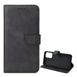  HUSĂ! - Husă în picioare, efect piele (FLIP, deschidere laterală, funcție suport desktop, premium) NEGRU Samsung Galaxy A72 4G (SM-A725F), Samsung Galaxy A72 5G (SM-A726F)