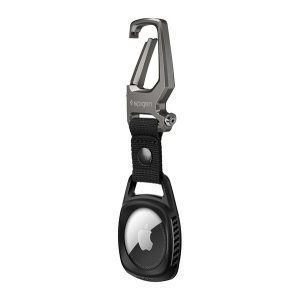 SPIGEN RUGGED ARMOR Keychain (Carabiner din oțel inoxidabil) Apple AirTag negru Apple iPhone 11 Pro Max, Apple iPhone 11 Pro, Apple iPhone 11, Apple iPhone 12 Pro, Apple iPhone 12, Apple iPhone 12 Pro Max, Apple iPhone 12 mini, Apple iPhone 12 mini,