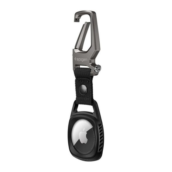 SPIGEN RUGGED ARMOR Keychain (Carabiner din oțel inoxidabil) Apple AirTag negru Apple iPhone 11 Pro Max, Apple iPhone 11 Pro, Apple iPhone 11, Apple iPhone 12 Pro, Apple iPhone 12, Apple iPhone 12 Pro Max, Apple iPhone 12 mini, Apple iPhone 12 mini,