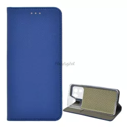   HUSĂ! - Carcasa in picioare, efect piele (FLIP, deschidere laterala, functie suport de masa, model romb) ALBASTRU INCHIS Xiaomi Mi 11 Ultra 5G