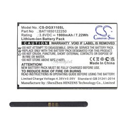   Baterie CAMERON SINO Li-Ion (3,8V/1900mAh, compatibil cu Doogee BAT1850122250) NEGRU Doogee X11