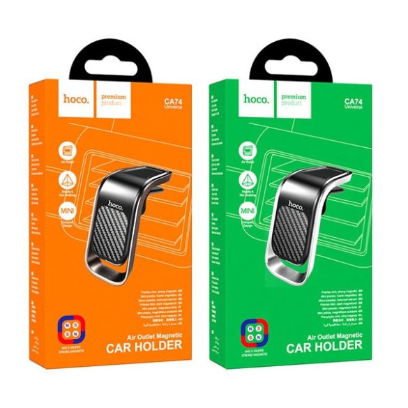 HOCO CA74 suport auto (pentru ventilație, magnetic) NEGRU