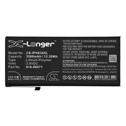   Baterie CAMERON SINO Li-Polymer (3.8V/3500mAh, compatibil cu Apple 616-00468) NEGRU Apple iPhone XR 6.1