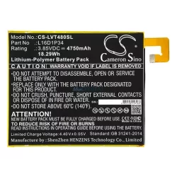   CAMERON SINO Baterie Li-Polimer (3.85V/4750mAh, compatibil Lenovo L16D1P34) BLACK Lenovo Tab 4 8 Plus (TB-8704F), Tab 4 8 (TB-8504F)
