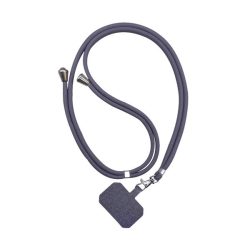   Curea de gât (suport universal din silicon cu toc, material textil) GR ÎNCHIS