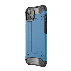   HUSĂ! - Protectie de telefon din plastic Defender (rezistenta medie la impact, colt cu perna de aer, interior din silicon, efect metalic) ALBASTRU DESCHI Apple iPhone 13 mini