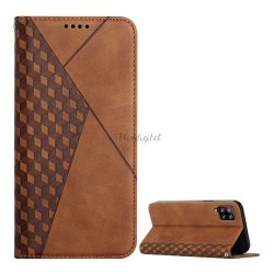   Husă în picioare, efect piele (FLIP, deschidere laterală, funcție suport pentru masă, model 3D romb, premium) MARO Samsung Galaxy A42 5G (SM-A425F)