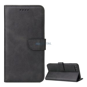 Carcasă Standing, efect piele (FLIP, deschidere laterală, Desktop, Premium) BLACK Apple iPhone 7 Plus 5.5, iPhone 8 Plus 5.5