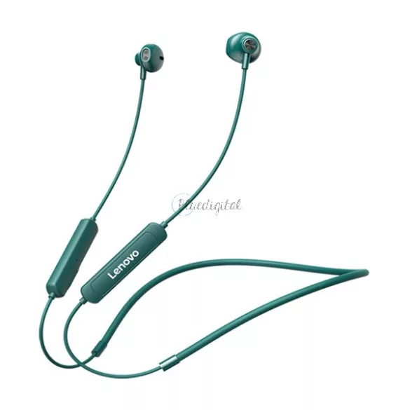 Căști bluetooth LENOVO SH1 STEREO (V5.0, pot fi agățate de gât, filtru de zgomot, rezistență la cădere IPX8, SPORT) VERDE DESCHIS