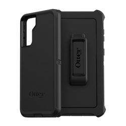   HUSĂ! - Protector de telefon din plastic OTTERBOX DEFENDER (interior din silicon, rezistenta medie la impact, clema pentru curea, suport) NEGRU Samsung Galaxy S21 Plus (SM-G996) 5G