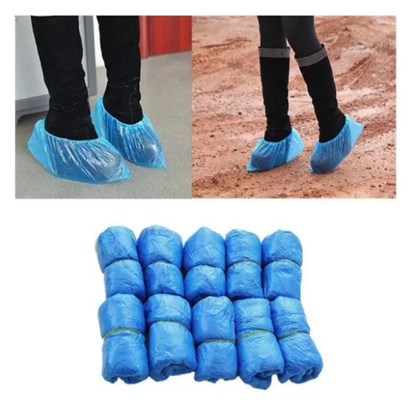 Geantă de protecție pentru încălțăminte (100 buc/pachet, impermeabilă) BLUE