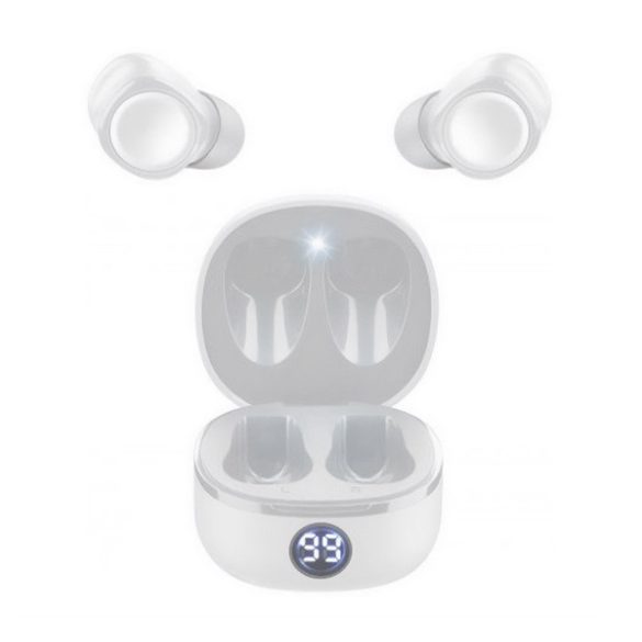 CELLULARLINE EVADE 2 căști bluetooth STEREO (v5.0, TWS, microfon, filtru de zgomot, indicator LED de încărcare + carcasă de încărcare) ALB
