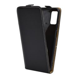   Husă stativă cu efect de piele (FLIP, deschidere în jos) negru Samsung Galaxy A03s (SM-A037F)