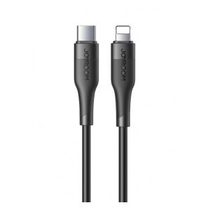 JOYROOM cablu de date (Type-C - lightning, 20W, încărcător rapid PD, 120cm, anti-rupere) NEGRU