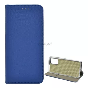 HUSĂ! - Carcasa in picioare, efect piele (FLIP, deschidere laterala, functie suport de masa, model romb) ALBASTRU INCHIS Oppo A54 5G, Oppo A74 5G