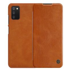   Husă NILLKIN QIN în picioare, efect piele (FLIP, deschidere laterală, suport card bancar) MARO Samsung Galaxy A03s (SM-A037F)