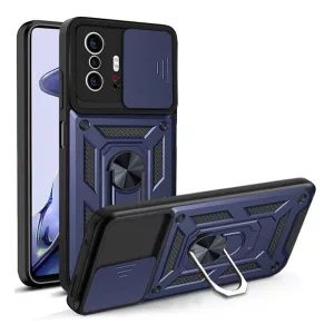 HUSĂ! - Protecție din plastic pentru telefon Defender (rezistență medie la impact, interior din silicon, inel suport pentru telefon, protecție pentru cameră)