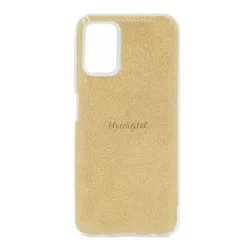   HUSĂ! - Protectie de telefon din silicon (interior din plastic, spate lucios) GOLD Samsung Galaxy A03s (SM-A037F)