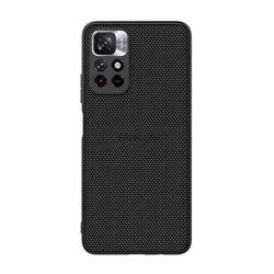   HUSĂ! - Protector de telefon din plastic NILLKIN TEXTURED (suprafață aspră, rezistență medie la impact, cadru din silicon, model 3D) NEGRU Xiaomi Poco M4 Pro 5G, Xiaomi Redmi Note 11T 5G