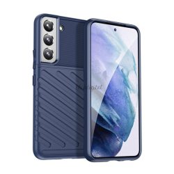   HUSĂ! - Protector de telefon din silicon (rezistent mediu la impact, cu dungi, model convex) ALBASTRU ÎNCHIS Samsung Galaxy S22 Plus 5G (SM-S906)