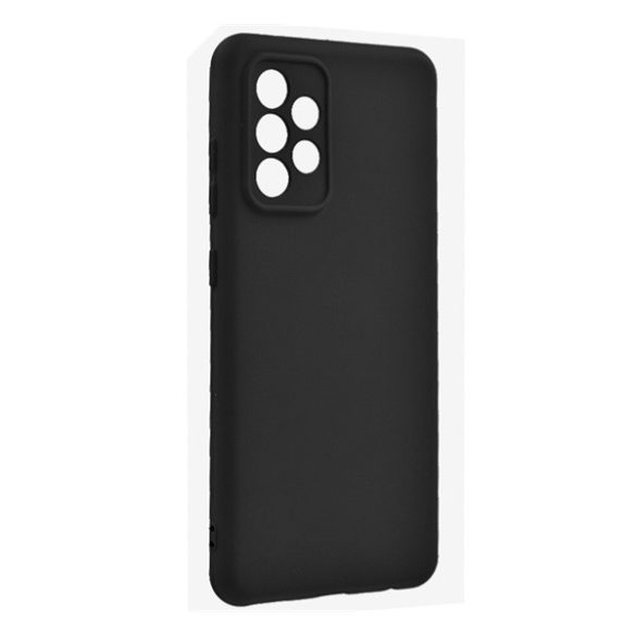 Husă silicon pentru telefon (mat, microfibră pluș anti-scratch interior, premium) negru Samsung Galaxy A52 4G (SM-A525F), Samsung Galaxy A52s 5G (SM-A528), Samsung Galaxy A52 5G (SM-A526F)