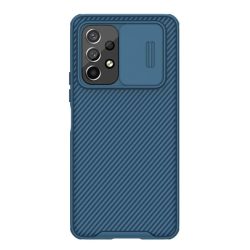   HUSĂ! - NILLKIN CAMSHIELD PRO protecțiede plastic pentru telefon (cadru din silicon, rezistent la impact mediu, protecție cameră, model cu dungi) CUTTING albastruSamsung Galaxy A53 (SM-A536) 5G