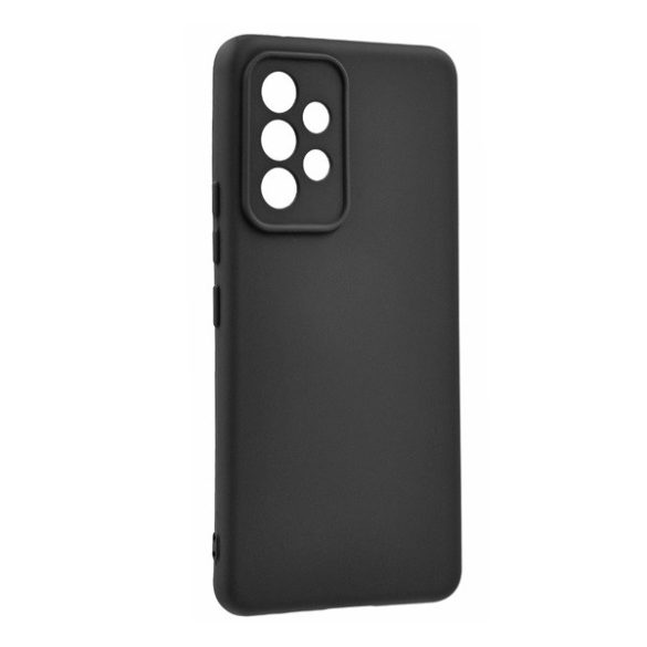 Husă siliconică pentru telefon (mată) NEGRU Samsung Galaxy A53 (SM-A536) 5G