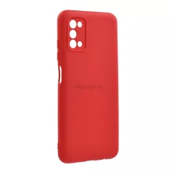  HUSĂ! - Protector de telefon din silicon (mat, interior din microfibră de pluș anti-zgârieturi, premium) ROȘU Samsung Galaxy A03s (SM-A037F)