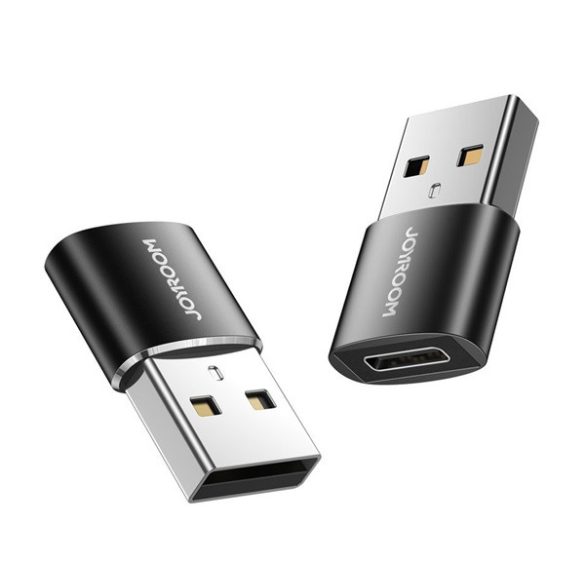 Adaptor JOYROOM 2buc (priză tip C - USB, transfer și încărcare date, OTG) NEGRU