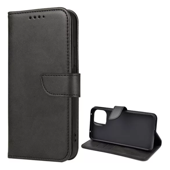 HUSĂ! - Husă stativă cu efect de piele (FLIP, deschidere laterală, desktop, premium) negru Xiaomi Mi 11 Lite 5G, Xiaomi Mi 11 Lite 4G, Xiaomi 11 Lite 5G NE