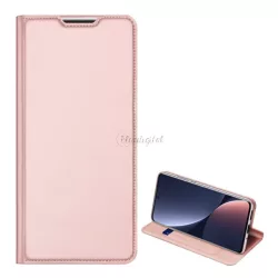   HUSĂ! - Husa DUX DUCIS SKIN PRO in picioare, efect piele (FLIP, deschidere laterala, suport card bancar, functie suport birou) ROSE GOLD Xiaomi 12 Pro