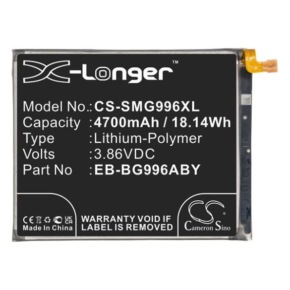 Baterie CAMERON SINO Li-Polymer (3,86V/4700mAh, compatibil cu Samsung EB-BG996ABY) Samsung Galaxy S21 Plus (SM-G996) 5G