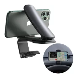   Suport auto BASEUS BIG MOUTH PRO (pentru bord, clip-on, 360°) NEGRU