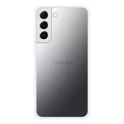   HUSĂ! - Protectie de telefon din silicon SAMSUNG (capac din spate transparent/fumuriu inlocuibil, cadru rezistent la socuri) ALB Samsung Galaxy S22 Plus 5G (SM-S906)