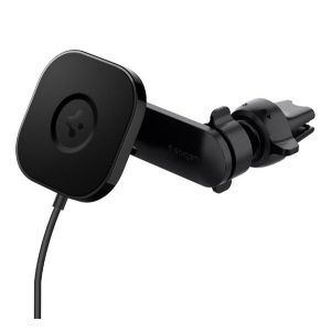 Suport auto SPIGEN (pentru ventilatie, reglabil, 7.5W, MagSafe) NEGRU