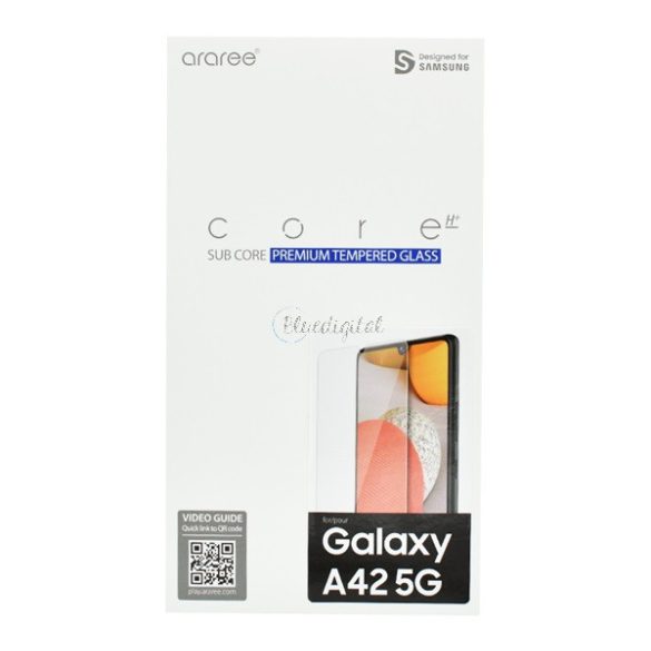 Proiectat pentru sticlă de protecție a ecranului SAMSUNG (rezistentă la zgârieturi, 0,33 mm, 9H, NU curbată) TRANSPARENT Samsung Galaxy A42 5G (SM-A425F)