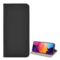   HUSĂ! - Carcasa in picioare, efect piele (FLIP, deschidere laterala, functie suport de masa, model romb) NEGRU Vivo Y70