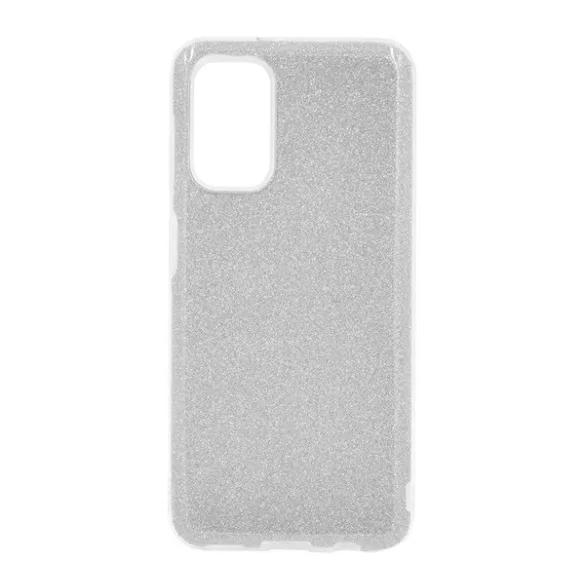HUSĂ! - Protectie din silicon pentru telefon (interior din plastic, spate lucios) SILVER Samsung Galaxy A13 4G (SM-A135F / A137F)
