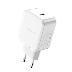   Încărcător DUX DUCIS C100 priză tip C (30W, încărcător rapid PD) ALB