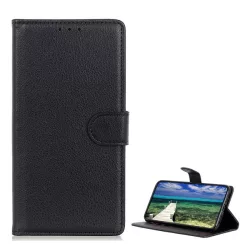   HUSĂ! - Carcasa in picioare, efect piele (FLIP, deschidere laterala, functie suport desktop, premium) NEGRU Realme 9 Pro