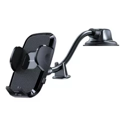   Suport auto JOYROOM (pentru bord, ventuză, automat, reglabil, braț lung, dimensiune 4,7-6,9") NEGRU