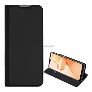 HUSĂ! - Husa DUX DUCIS SKIN PRO in picioare, efect piele (FLIP, deschidere laterala, suport card bancar, functie suport birou) NEGRU Realme C31