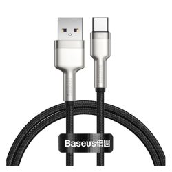   BASEUS CAFULE cablu de date (USB - Type-C, 66W, încărcător rapid, 100cm, anti-breakage) NEGRU