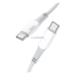   HOCO X70 cablu de date (Tip-C - Tip-C, 3A, încărcător rapid PD, 100cm, anti-rupere) ALB
