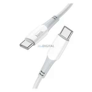 HOCO X70 cablu de date (Tip-C - Tip-C, 3A, încărcător rapid PD, 100cm, anti-rupere) ALB