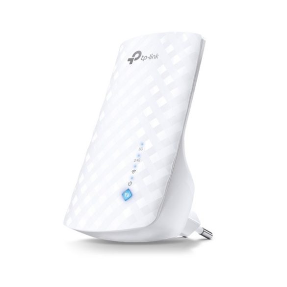 Amplificator de semnal WiFi TP-LINK RANGE EXTENDER montat pe perete (5GHz/433Mbps, 2.4GHz/300Mbps, 3 antene încorporate) ALB